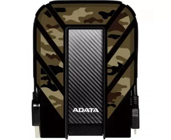 Hard Disk Extern ADATA HD710M Pro 1TB USB 3.2 - Camuflaj Verde Militar - Imagine 1