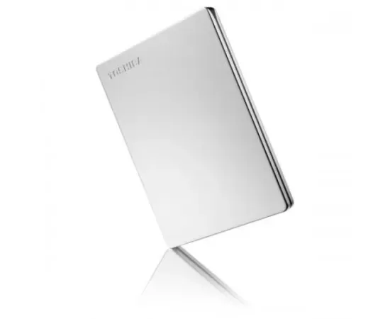 Hard Disk Portabil Toshiba Canvio Slim 1TB USB 3.2 Gen 1 (HDTD310ES3DA) - Silver - Imagine 1