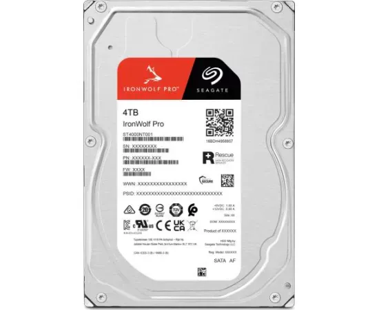Hard Disk Seagate IronWolf Pro 4TB ST4000NT001 – NAS performant 24/7 - Imagine 1