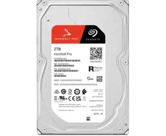 Hard Disk Seagate IronWolf Pro ST2000NT001 2TB 7200RPM 256MB Cache 3.5" SATA III - Imagine 4