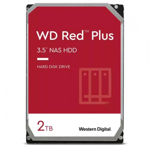 Hard Disk Western Digital Red Plus NAS WD20EFPX, 2TB, SATA3, 64MB, 3.5inch - Imagine 1