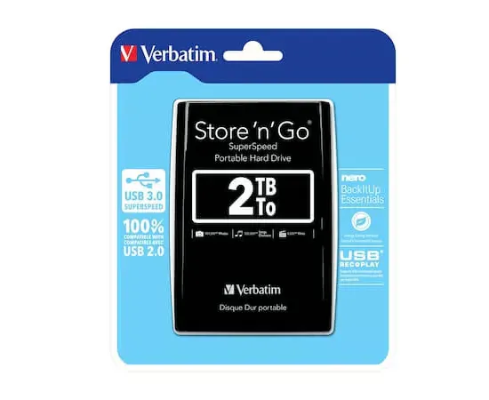 HDD portabil VERBATIM Store 'n' Go 53177, 2.5", 2 TB, USB 3.0, Negru - Imagine 5