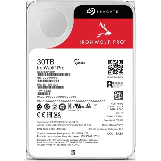 HDD SEAGATE IronWolf Pro ST30000NT011, 30 TB, SATA-III, 7200 RPM, 3.5 inch - Imagine 4