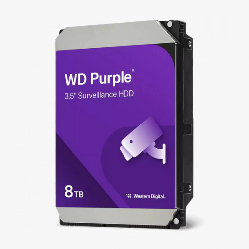HDD WESTERN DIGITAL Purple WD85PURZ, 8TB, 5640 RPM, 3.5 inch - Imagine 1