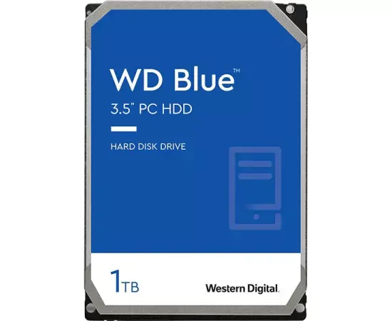 Western Digital Blue WD10EZEX 1TB 7200RPM SATA 6Gb/s 3.5" Hard Disk Drive - Imagine 1