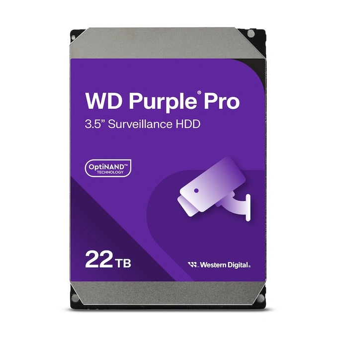 WESTERN DIGITAL WD Purple Pro, 22TB, 3.5 Inch, SATA, HDD - Imagine 1