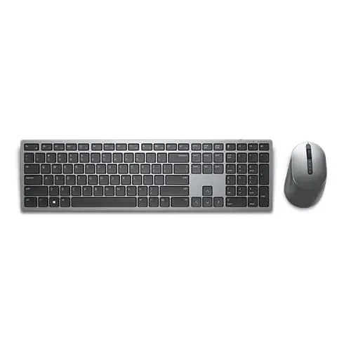 Kit Tastatura + Mouse Wireless DELL 580-AJQJ, USB, Titan Gray - Imagine 1