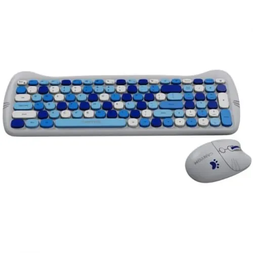 Kit Tastatura + Mouse Wireless + Mouse Pad CANYON CNS-HSETW6BL, Blue - Imagine 5