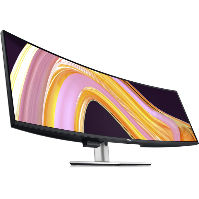 Dell Monitor Curbat DELL UltraSharp U4924DW, 49" Dual QHD, 60 Hz, 5 ms, Black/Silver - IT-Fashion.ro