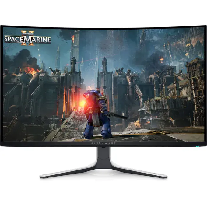 Monitor Gaming Curbat LED DELL Alienware AW3225QF, 31.5" UHD, QD-OLED, 240 Hz, 0.03 ms, Black/White - Imagine 1