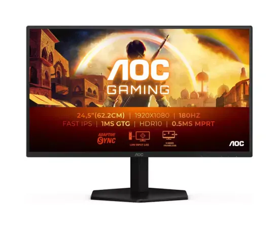 Monitor Gaming LED AOC 25G42E, Full HD, 24.5", 0.5 ms, 180 Hz, Black - Imagine 1