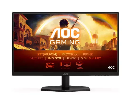 Monitor Gaming LED AOC Agon 27G42E, 27" Full HD, IPS, 0.5 ms, 180 Hz, Black - Imagine 1
