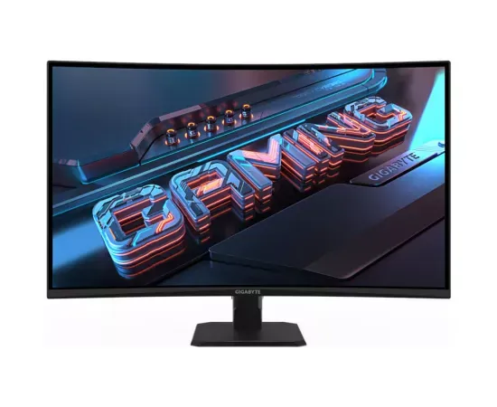 Monitor Gaming LED Curbat GIGABYTE GS32QCA, QHD, 31.5", 1 ms, 180 Hz, Black - Imagine 1