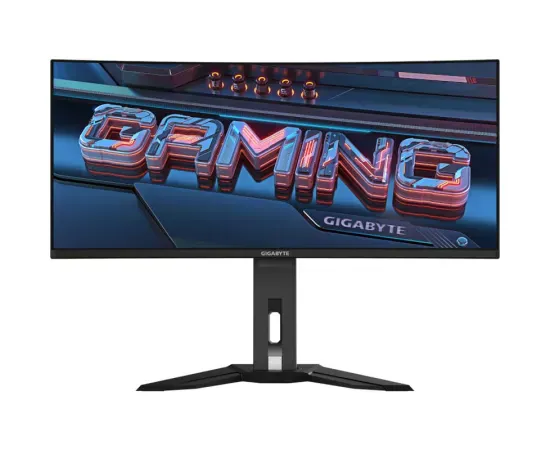 Monitor Gaming LED Curbat GIGABYTE MO34WQC2, 34" UWQHD, QD-OLED, 240 Hz, 0.03ms, Black - Imagine 1