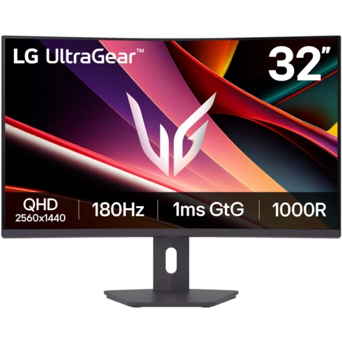 Monitor Gaming LED Curbat LG UltraGear 32G600A-B.AEUQ, 31.5 inch QHD, 180 Hz, 1 ms, Black - Imagine 1