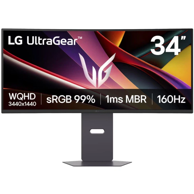Monitor Gaming LED Curbat LG UltraGear 34G600A-B.AEU, 34 inch UWQHD, 160 Hz, 1 ms, Black - Imagine 1