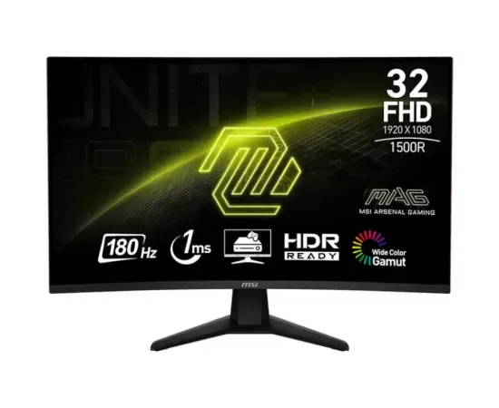 Monitor Gaming LED Curbat MSI MAG 32C6, Full HD, 31.5", 1 ms, 180 Hz, Black - Imagine 1
