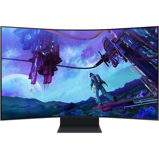 Monitor Gaming LED Curbat SAMSUNG Odyssey Ark Gen 2 LS55CG970NUXDU, 55 inch UHD, 165 Hz, 1 ms, Black - Imagine 1