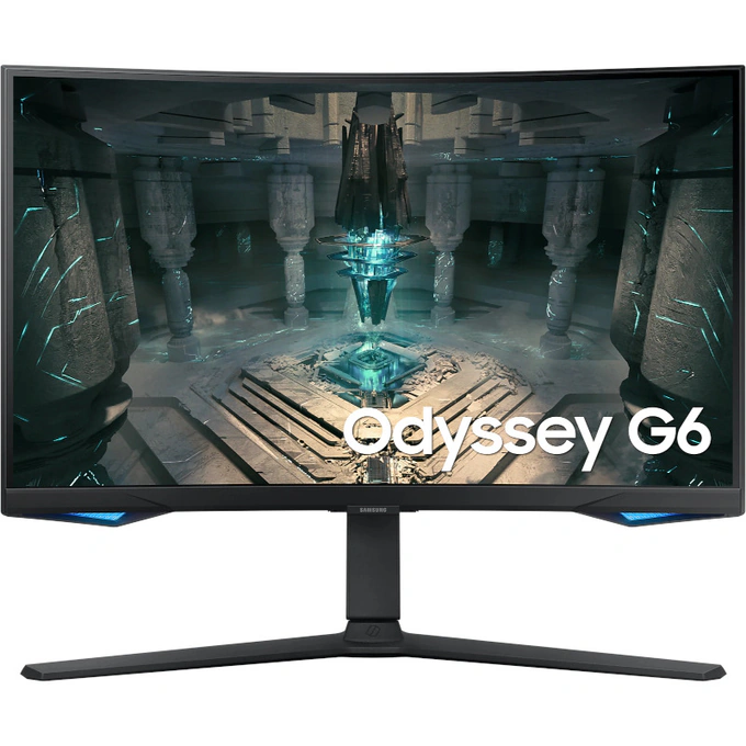 Monitor Gaming LED Curbat SAMSUNG Odyssey G6 LS27BG650EUXEN, 27 inch QHD, 240 Hz, 1 ms, Black - Imagine 1
