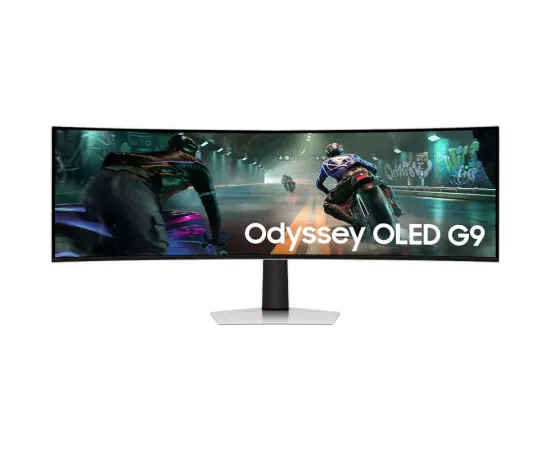 Monitor Gaming LED Curbat SAMSUNG Odyssey G9 G91SD LS49DG910SUXEN, 49" DQHD, 0.03ms, 144 Hz, White/Silver - Imagine 1
