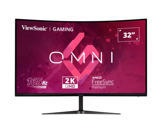 Monitor Gaming LED Curbat VIEWSONIC VX3218C-2K, 31.5" QHD, VA, 1 ms, 165 Hz, Black - Imagine 1
