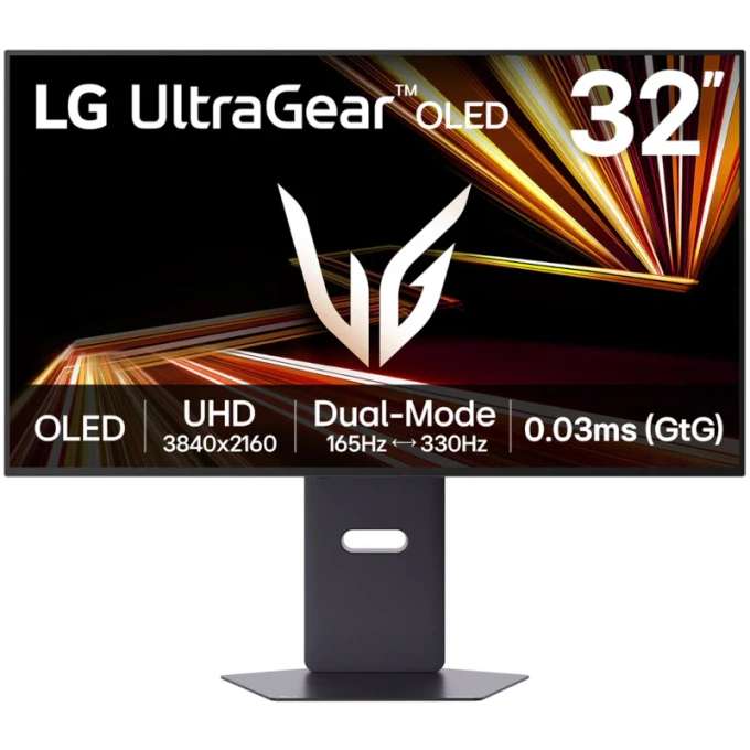Monitor Gaming LED LG UltraGear GX8 32GX850A-B.AEU, 31.5" UHD / FHD OLED, 165 Hz / 330 Hz, 0.03 ms, Black - Imagine 1