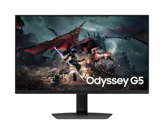 Monitor Gaming LED SAMSUNG Odyssey G5 G50D LS27DG500EUXEN, 27" QHD, IPS, 180 Hz, 1ms, Black - Imagine 1