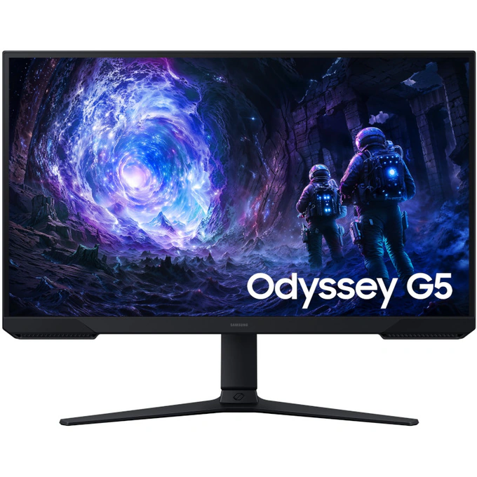 Monitor Gaming LED SAMSUNG Odyssey G5 G51F LS27FG510EUXEN, 27 inch QHD, 180 Hz, 1 ms, Black - Imagine 1