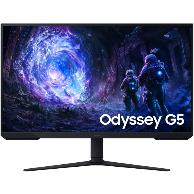 Monitor Gaming LED SAMSUNG Odyssey G5 G51F LS32FG510EUXEN, 31.5 inch QHD, 180 Hz, 1 ms, Black - Imagine 1
