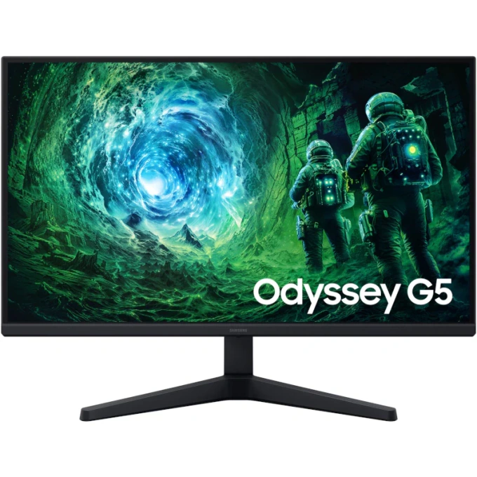 Monitor Gaming LED SAMSUNG Odyssey G5 LS27FG530EUXEN, 27" QHD IPS, 200 Hz, 1 ms, Black - Imagine 1