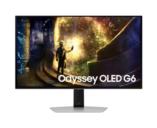 Monitor Gaming LED SAMSUNG Odyssey G6 G61SD LS27DG610SUXEN , 27" QHD, QD-OLED, 240 Hz, 0.03ms, Black/Silver - Imagine 1