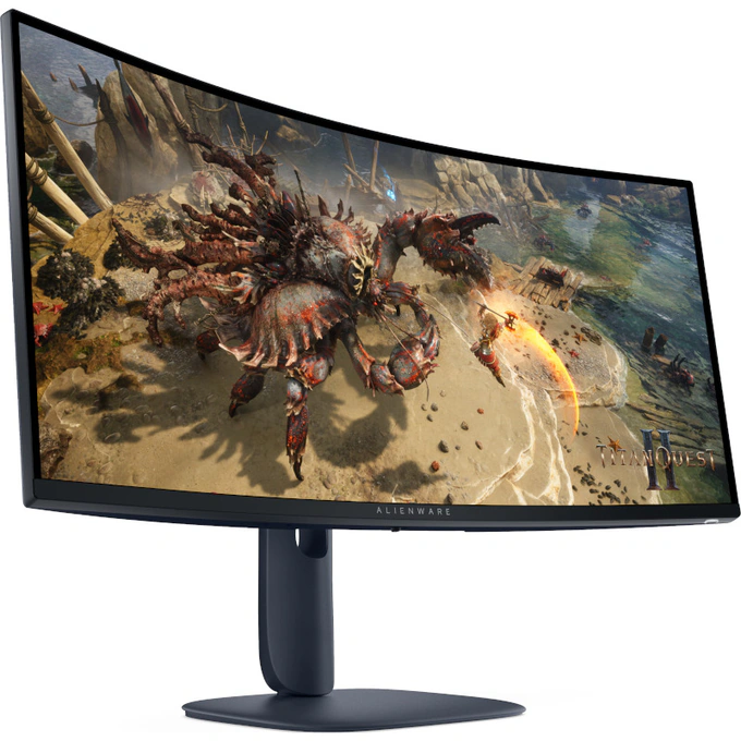 Dell Monitor LED Alienware Gaming AW3425DWM Curbat, 34 inch, UWQHD VA, 1 ms, 180 Hz, HDR, FreeSync Premium - IT-Fashion.ro