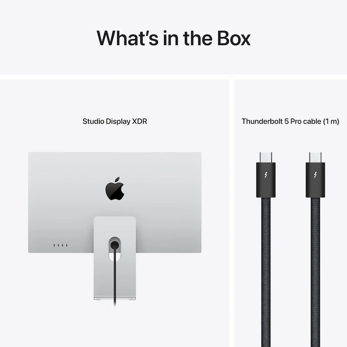 Monitor LED APPLE Studio Display XDR (2026) MFEL4RC/A, 27 inch, 5k, Sticla standard, Suport reglabil pe inclinare si inaltime, 120 Hz, Silver - Imagine 6
