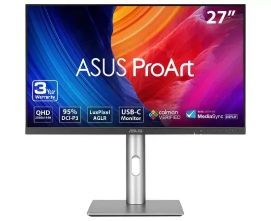 Monitor LED ASUS ProArt PA278CFRV, 27" QHD, IPS, 100 Hz, 5ms, Black/Silver - Imagine 1