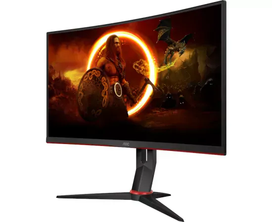 Monitor LED curbat AOC Gaming AGON C27G2Z3/BK, 27" FHD, VA, HDR, 0.5 ms, 280 Hz, Black/Red - Imagine 2