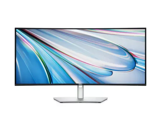 Monitor LED curbat DELL UltraSharp U3425WE, 34" UWQHD, IPS, Thunderbolt, 120Hz, 5 ms, White/Silver - Imagine 1