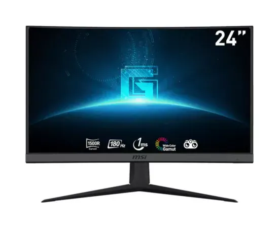 Monitor LED Curbat MSI G24C6 E2, 23.6" Full HD, VA, 180 Hz, 1ms, Black - Imagine 1