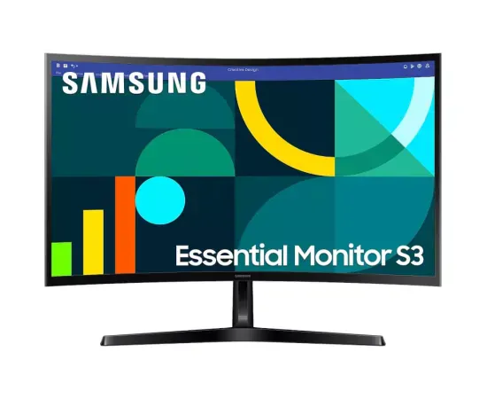 Monitor LED Curbat SAMSUNG Essential S3 S36GD LS27D366GAUXEN, Full HD, 27", 4 ms, 100 Hz, Black - Imagine 1