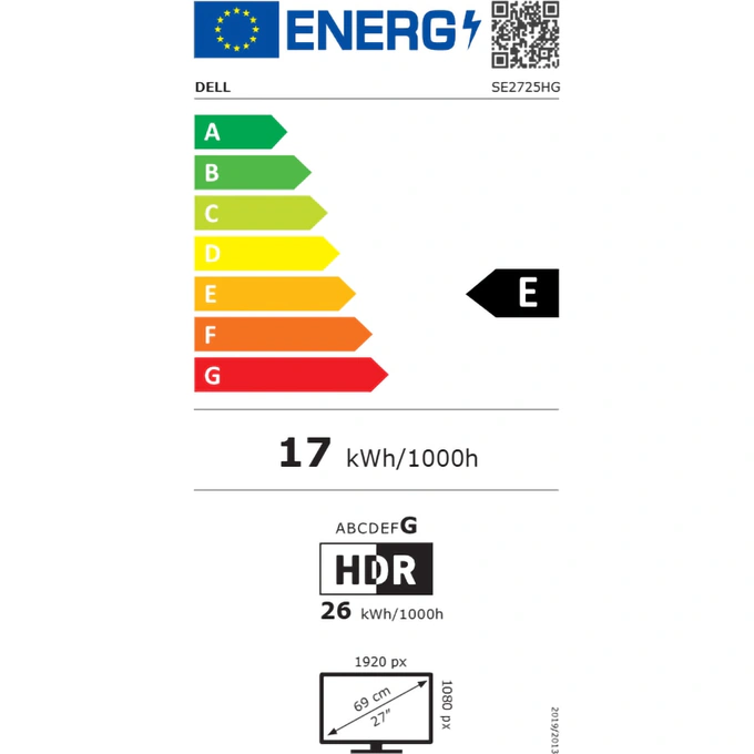 Monitor LED DELL Gaming SE2725HG, 27 inch, FHD, IPS, 1 ms, 200 Hz, FreeSync Premium, Black - Imagine 8