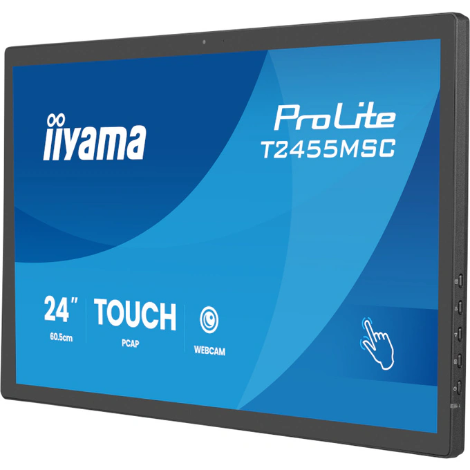 Monitor LED IIYAMA ProLite T2455MSC-B2, Touchscreen, 23.8" Full HD, 120Hz, 5 ms, Negru - Imagine 2