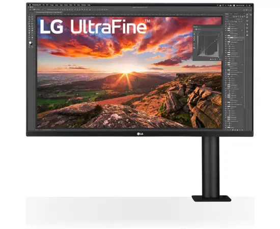 Monitor LED LG UltraFine Ergo 32UN880K-B.AEU, 31.5" UHD, IPS, 60 Hz, 5ms, Black - Imagine 1
