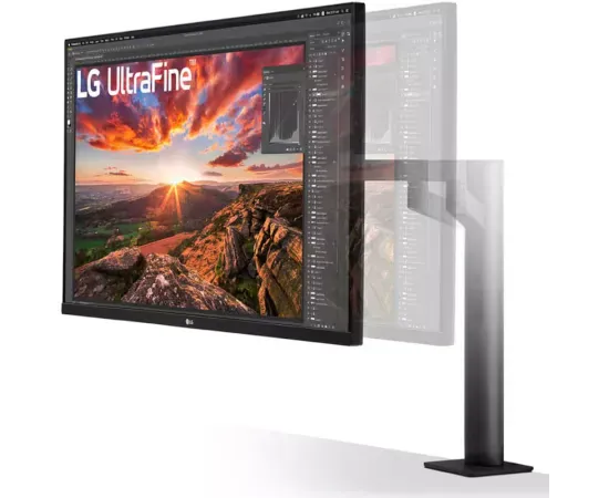 Monitor LED LG UltraFine Ergo 32UN880K-B.AEU, 31.5" UHD, IPS, 60 Hz, 5ms, Black - Imagine 2