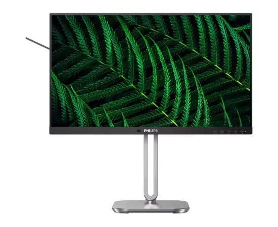 Monitor LED PHILIPS 24B2G5200/00, 23.8" Full HD, IPS, 4 ms, 100 Hz, Black/Silver - Imagine 1