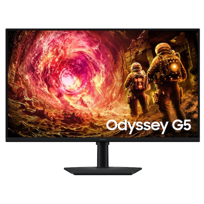 Monitor LED SAMSUNG Gaming Odyssey G5 G50F LS32FG502EUXEN, 31.5 inch, QHD, IPS, 1 ms, 180 Hz, Black - Imagine 1