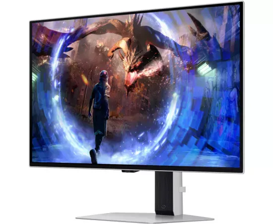SAMSUNG Monitor LED SAMSUNG Gaming Odyssey G6 LS27DG602SUXEN, 27", QHD, QD-OLED, HDR, FreeSync Premium Pro, 0.3 ms, 360 Hz, Silver - IT-Fashion.ro