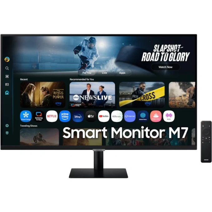 Monitor LED SAMSUNG Smart M7 LS32FM700UUXDU, 32 inch UHD, 60 Hz, 4 ms, Black - Imagine 1