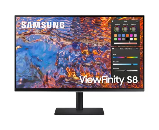 Monitor LED SAMSUNG ViewFinity S8 LS32B800PXPXEN, 32", UHD, IPS, USB-C, HDR, 60Hz, 5 ms, Black - Imagine 1