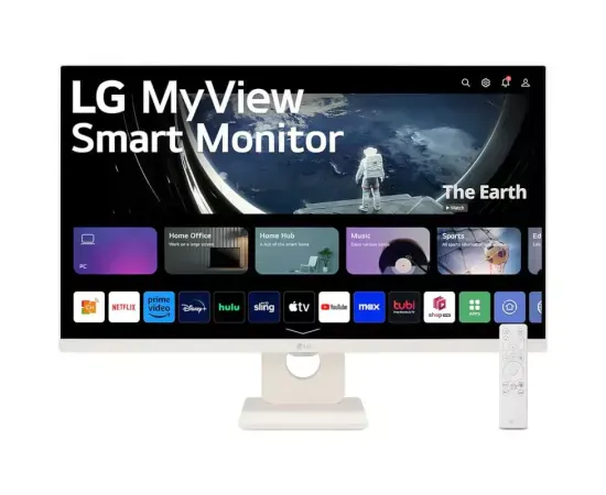 Monitor LED Smart LG 27SR50F-W.AEU, 27" Full HD IPS, 60Hz, 14ms, White - Imagine 1