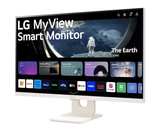 Monitor LED Smart LG 27SR50F-W.AEU, 27" Full HD IPS, 60Hz, 14ms, White - Imagine 2