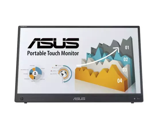 Monitor LED Touch ASUS ZenScreen MB16AHT, 15.6" FHD, 60Hz, 5ms, Black - Imagine 1